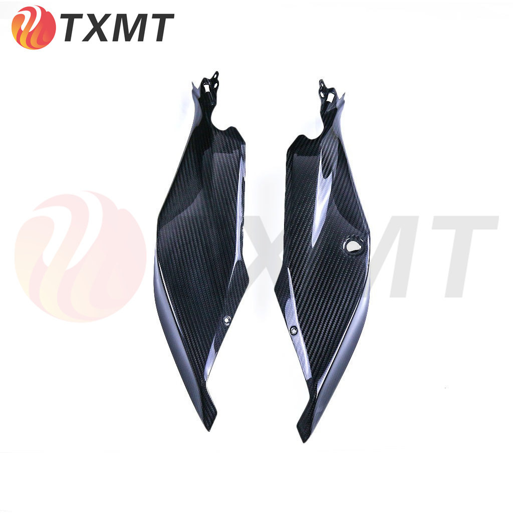 适用摩托车配件2018+ Kawasiki川崎ninja400 改装碳纤维尾座侧板