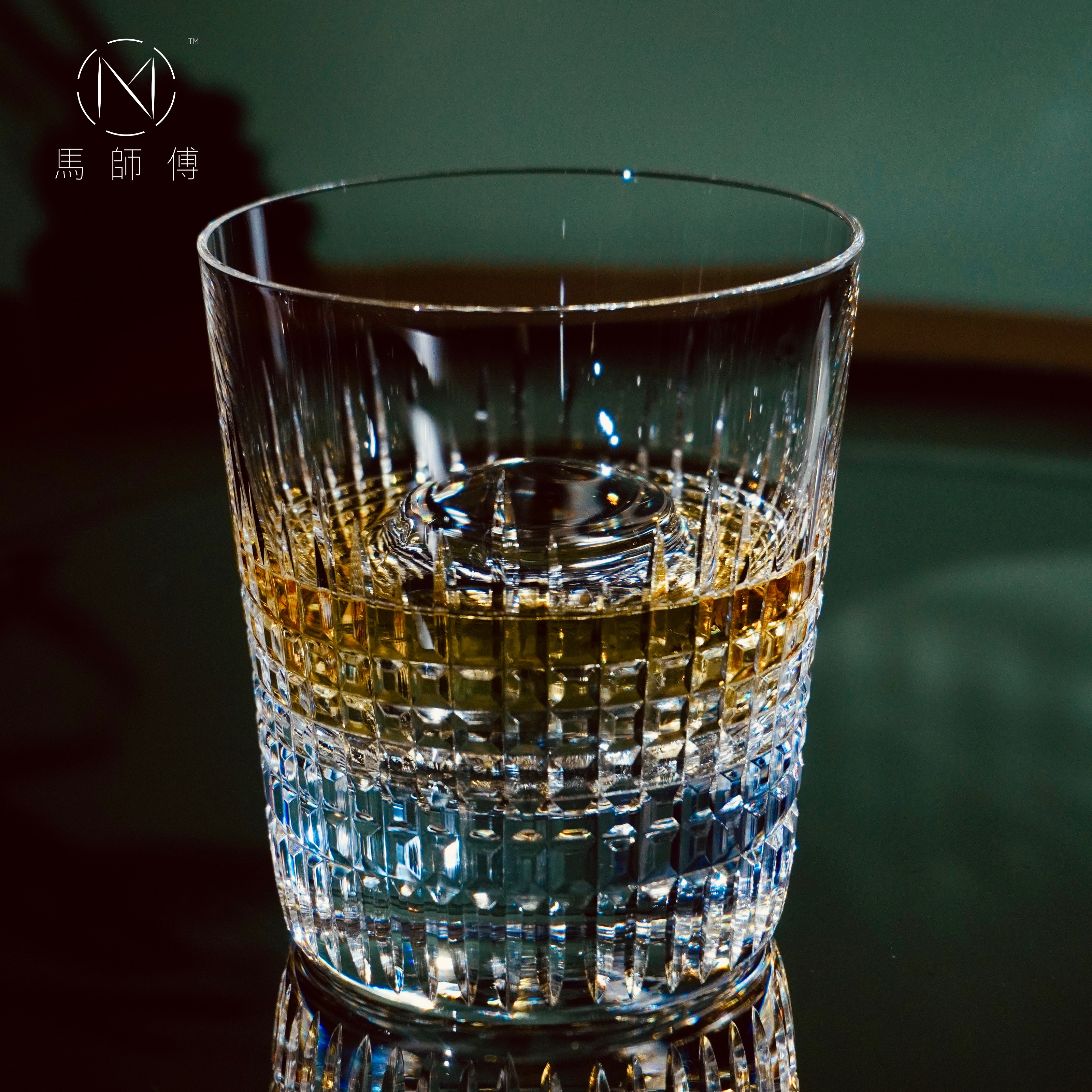 马师傅威士忌杯手工切子水晶杯