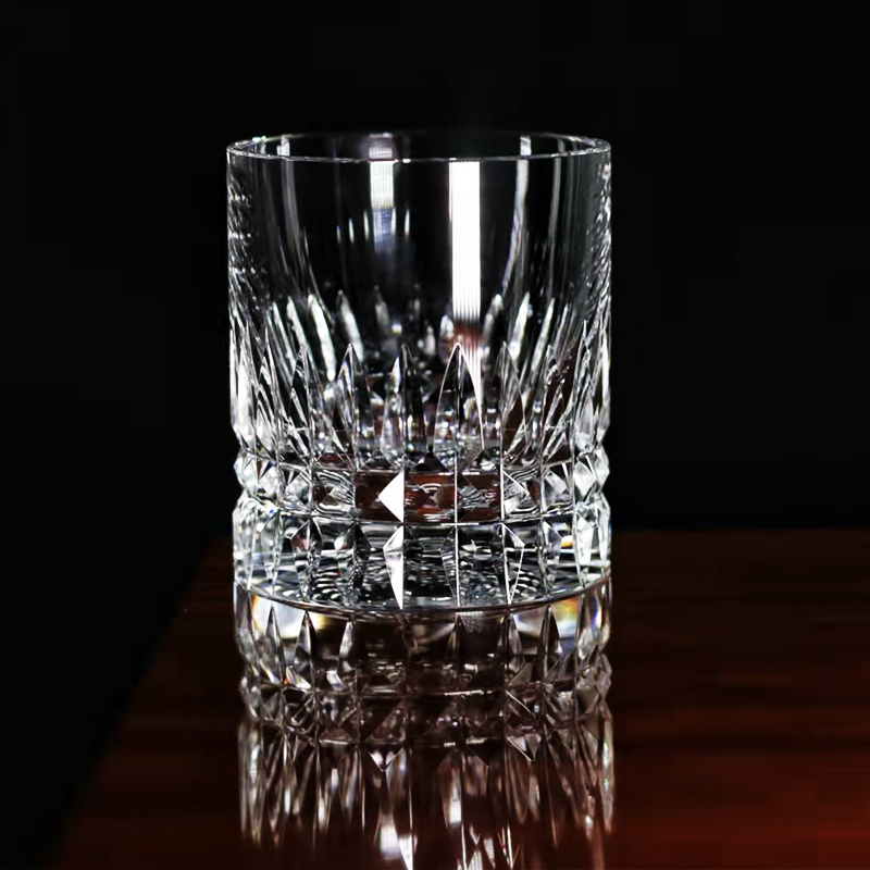 马师傅大麦款威士忌古典洛克水晶杯高端洋酒杯礼盒装230ml