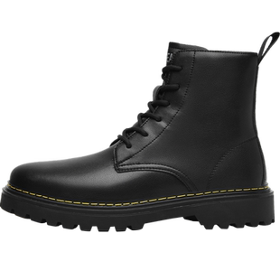 HLA/海澜之家男鞋新品春季时尚工装英伦风高帮透气靴子休闲马丁靴