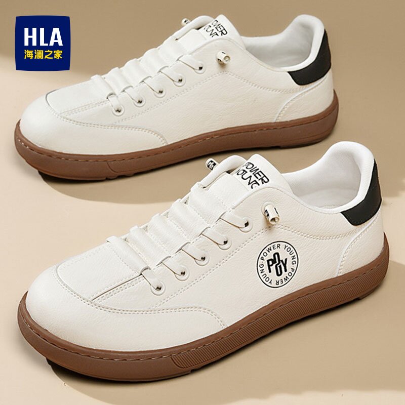 HLA/海澜之家男鞋流行舒适德训鞋新款夏季时尚免系带休闲鞋运动男