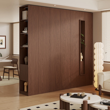定制全实木鞋柜家用门口收纳柜胡桃一体靠墙入户橡木玄关储物高柜