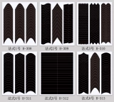 Наклейка для маникюра, бумажная сетка, вспомогательное украшение для ногтей, наклейки, французский стиль, популярно в интернете, принт