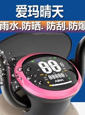 爱玛晴天W293仪表膜晴天MICO电动车保护贴膜露娜w193屏幕膜防晒