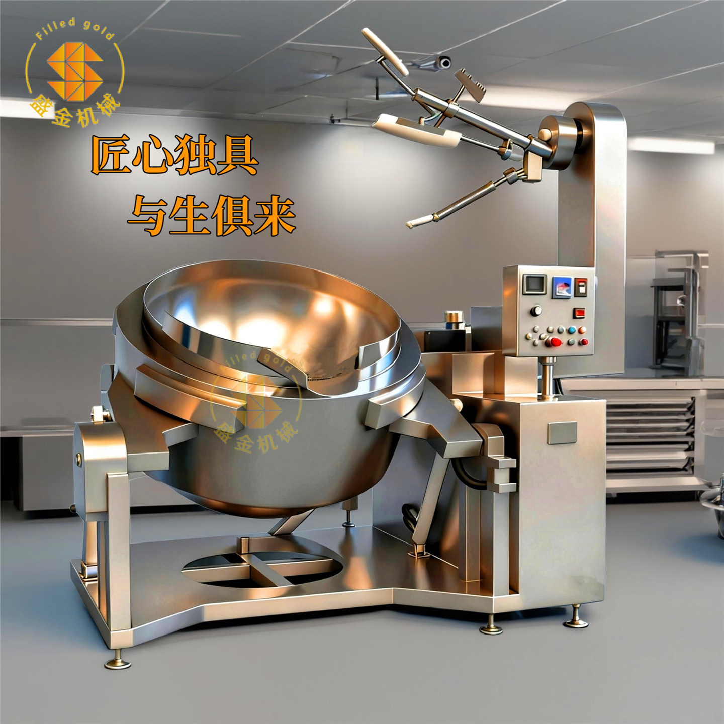 全自动行星搅拌炒锅火锅底料炒料机电动炒菜熬酱锅肉馅臊子电炒锅