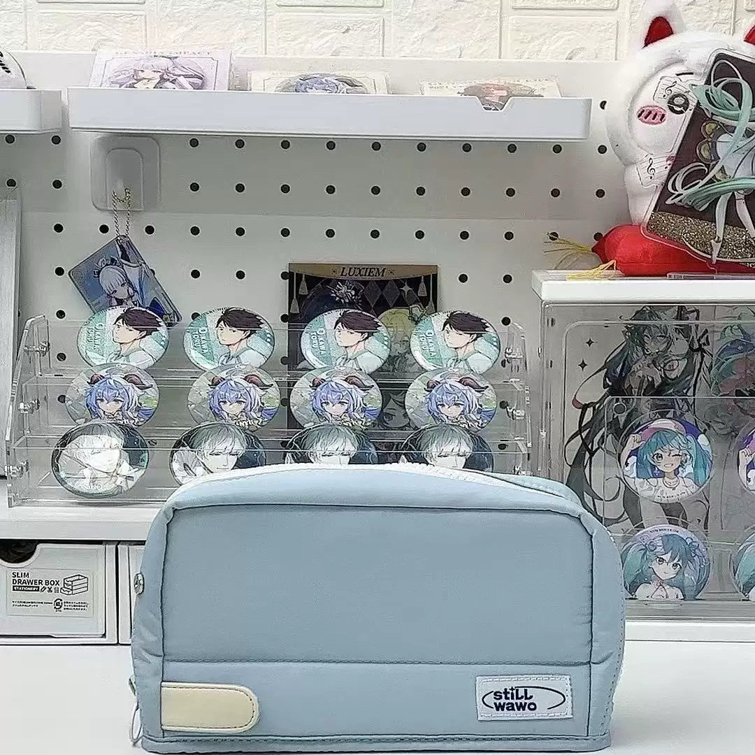 二次元吧唧笔袋初高中学生文具收纳包多功能大容量动漫谷子文具盒