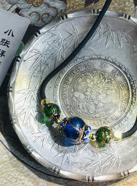 小张喜珠福宝｜香灰琉璃项圈吊坠项链