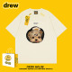 纯棉短袖 Drew笑脸约克夏T恤可爱狗狗休闲百搭宽松情侣装 男女同款