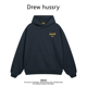 Drew美式 潮牌good简约印花连帽卫衣春秋宽松休闲百搭情侣装 上衣