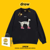 卫衣女秋季 新款 斑点狗印花宽松套头长袖 Drew笑脸美式 情侣款 风上衣