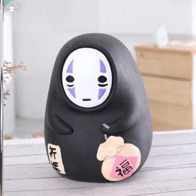 无脸男存钱罐搪胶防摔卡通无脸男存钱罐生日礼品家居摆设
