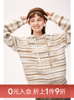 【0元入会1件9折】诗凡黎针织套头衫女7EA333241伊芙丽outlets店