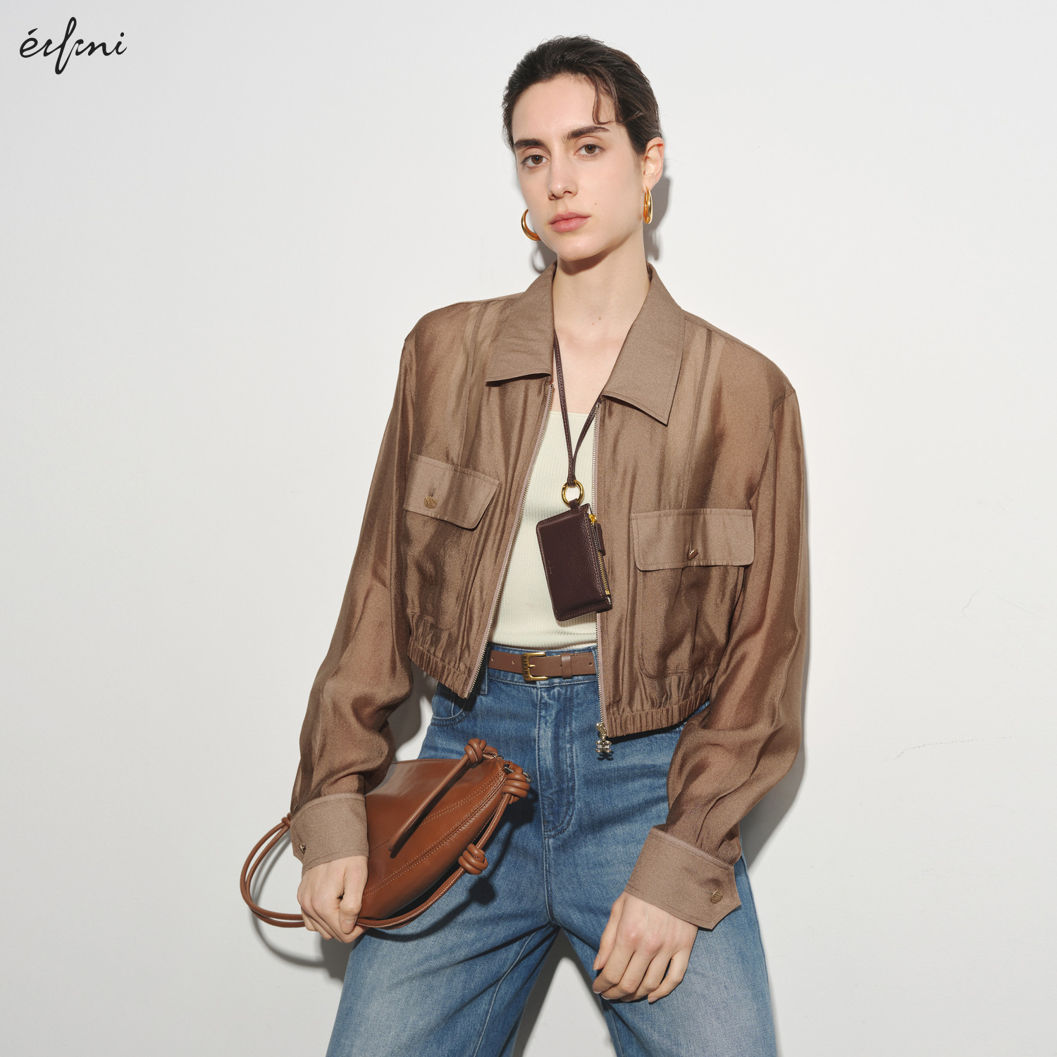 【商场同款】伊芙丽短外套1G3210111,女装/女士精品,短外套,淘宝优惠券,粉丝福利购,淘宝优惠卷