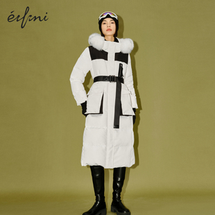 风长款 伊芙丽90鹅绒工装 冲锋羽绒服女23冬1EB280471G 商场同款