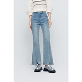 显瘦小个子长裤 2025新款 诗凡黎微喇牛仔裤 3F4150981 商场同款