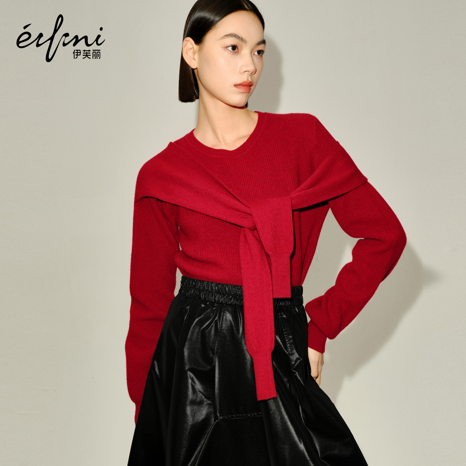 【商场同款】伊芙丽毛针织衫1EC232421-1