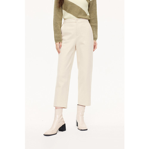 【商场同款】诗凡黎显瘦直筒休闲裤2023年冬新款长裤女3EB152051