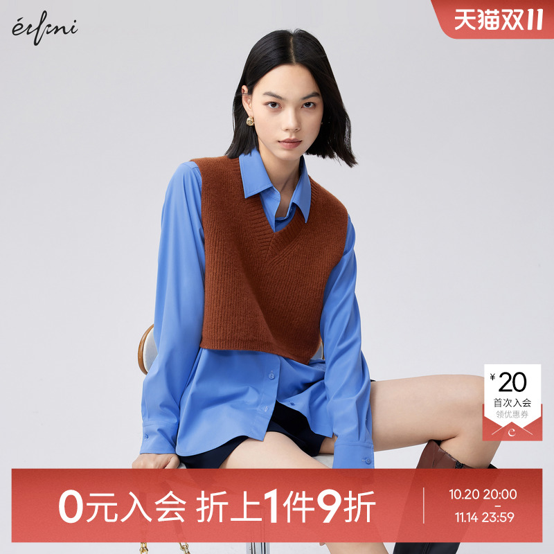 【0元入会1件9折】伊芙丽outlets套头毛衫女1F9934941