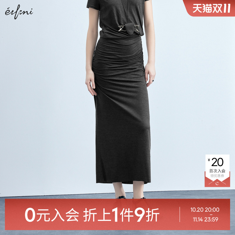 【0元入会1件9折】伊芙丽outlets店针织半裙女1F8940621