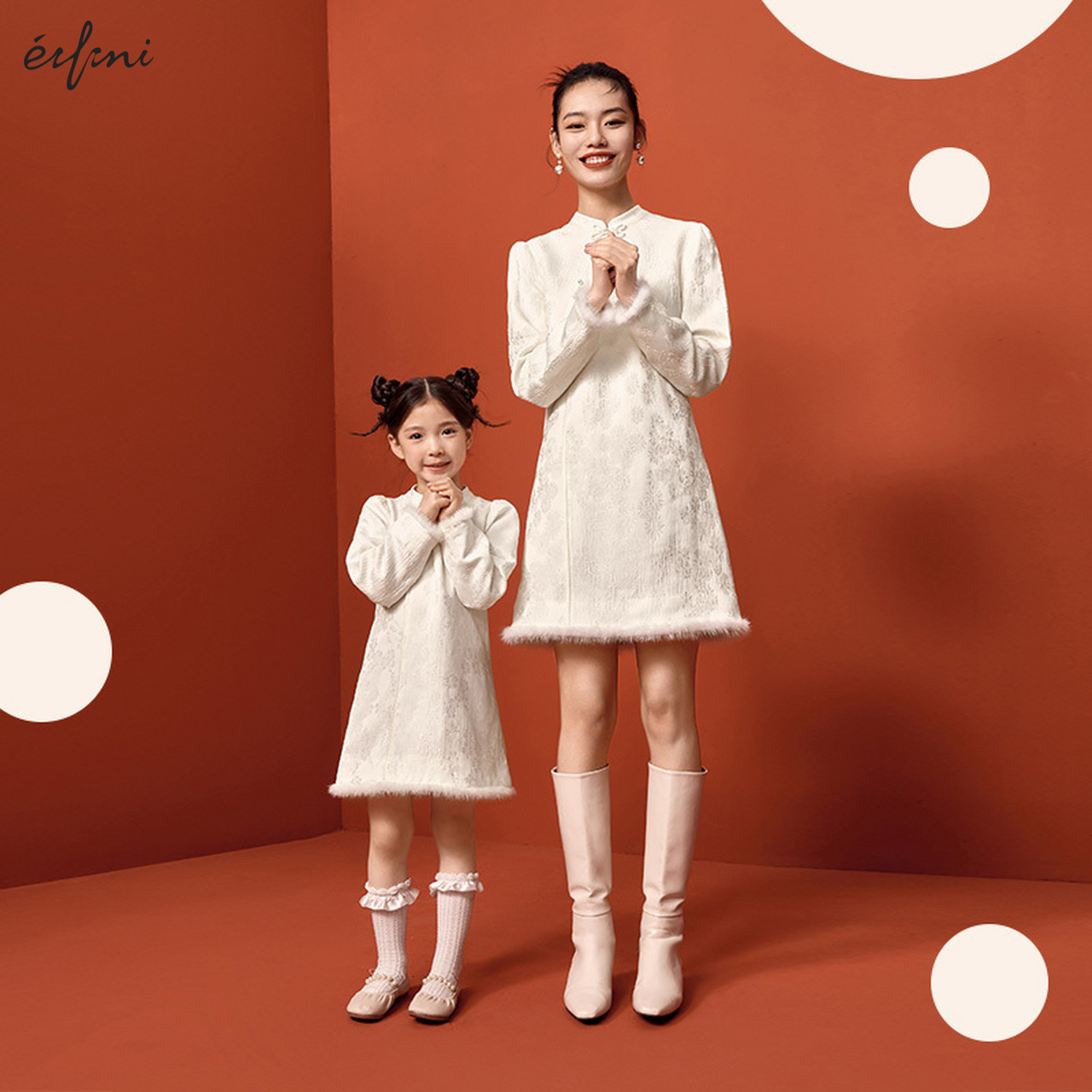 氛围设计感新中式国风伊芙丽旗袍