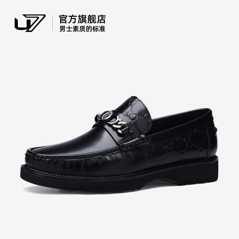 u7商务休闲皮鞋正装皮鞋头层牛皮