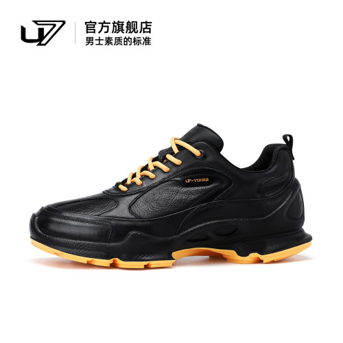u7时尚休闲鞋头层牛皮厚底百搭