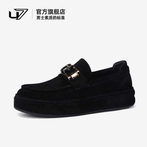 u7休闲皮鞋豆豆鞋乐福鞋