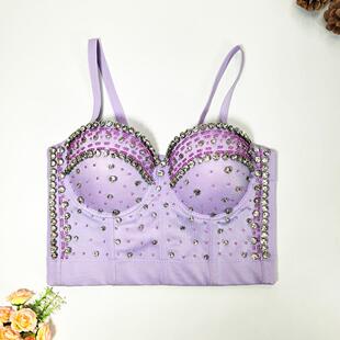 for backless women camisole outer rhinestone wear