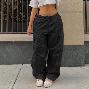 Low Fashion Casual Trousers Rise Loose Street Overalls