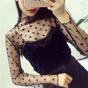 Long Sexy Lace Small Shirt Collar Sleeve Stand