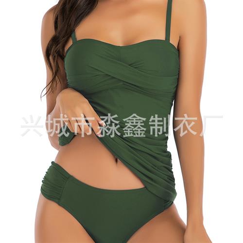 covering belly swimsuit bikini slim swimsuit two-piece
