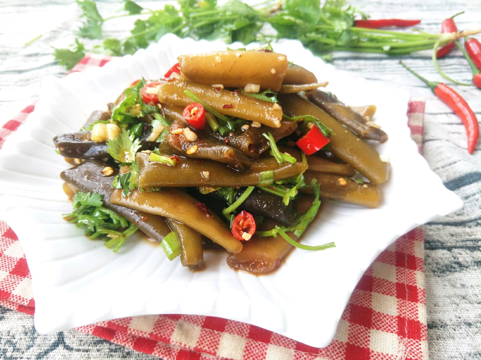 统力干海茸冰笋冰藻海笋素食斋菜