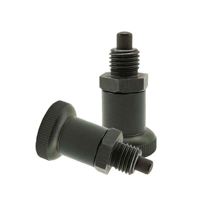 短螺纹碳钢自锁型旋钮柱塞PXRA/PXRK12/16细牙弹簧锁紧定位分度销