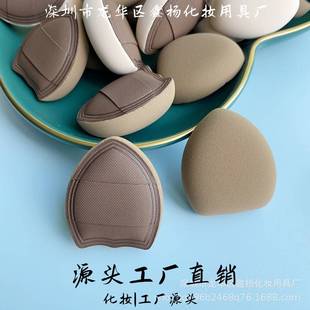 深圳市龙华区鑫扬化妆用具厂拇指遮瑕粉扑加厚棉花糖粉扑小号细节