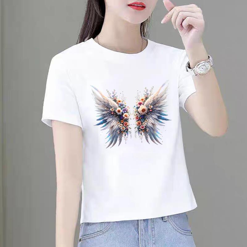 外穿洋气女韩版夏季新款短袖休闲印花ins显瘦可爱圆领时尚T恤