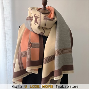 Fashion Winter Warm Cashmere Shawl Scarf for Women Design Ne