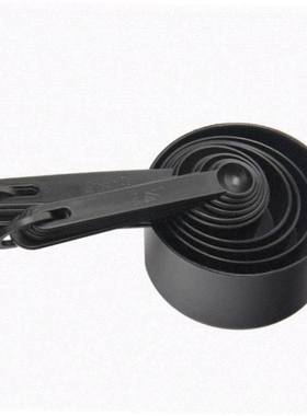 10 black plastic measuring spoons cups set tools for baking