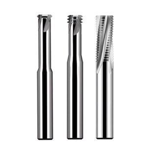 铝用螺纹铣刀65度合金立铣刀单牙三牙全牙钨钢立铣刀三刃m2m3m4m6