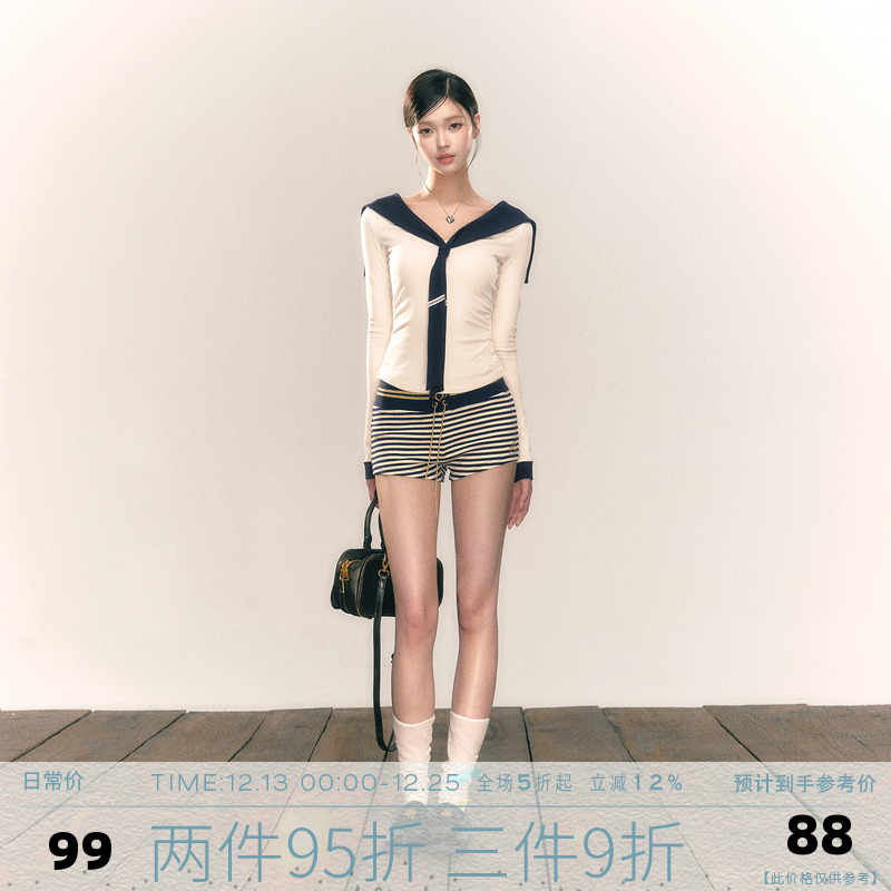 MMMOUND新品上新条纹短裤