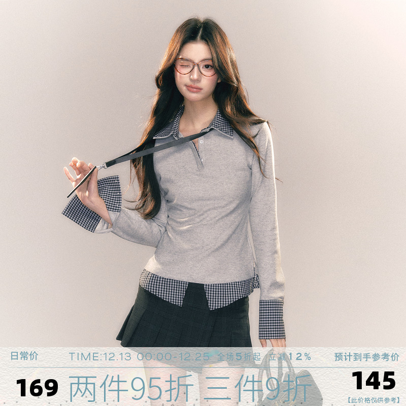 MMMOUND美式复古长袖T恤