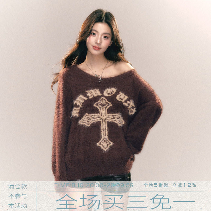 MMMOUND新品上新十字架毛衣图片