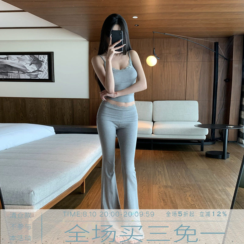 MMMOUND美式复古翻腰长裤图片