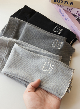 女童打底裤春秋外穿儿童长裤子秋季薄款纯棉洋气弹力女孩宝宝秋装