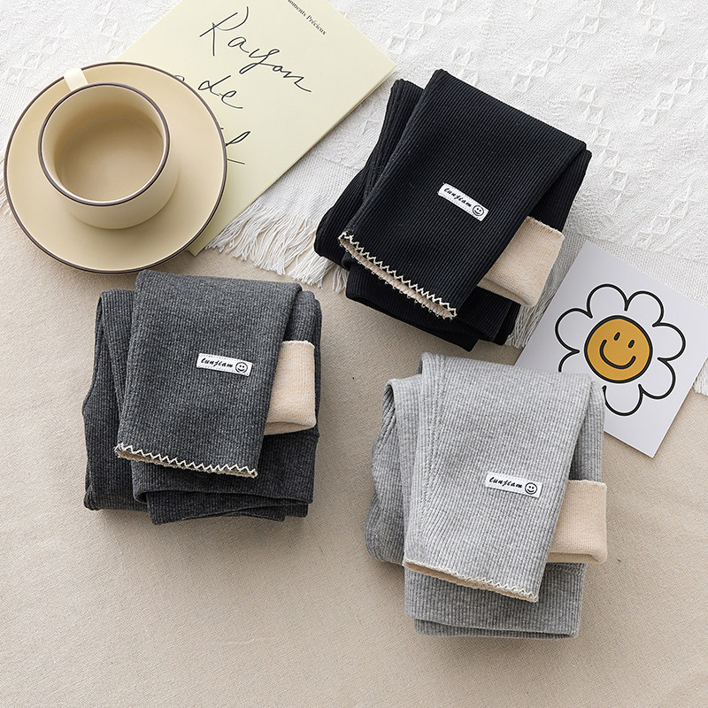 女童打底裤薄绒春秋纯棉外穿女孩高腰弹力长裤儿童秋冬款加绒裤子,童装/婴儿装/亲子装,裤子,淘宝优惠券,粉丝福利购,淘宝优惠卷