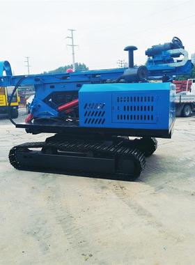 太阳能发电站履带光伏打桩机 SD450爬山虎式螺旋引孔机