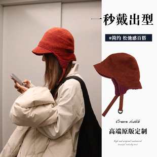 白露同款加厚护耳雷锋帽女秋冬新款时尚防风百搭骑行户外飞行帽潮