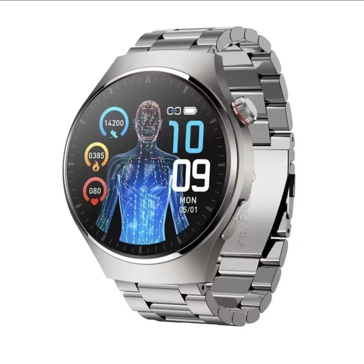 华强北防水GTpro智能手表血糖血压心率多功能蓝牙成人表