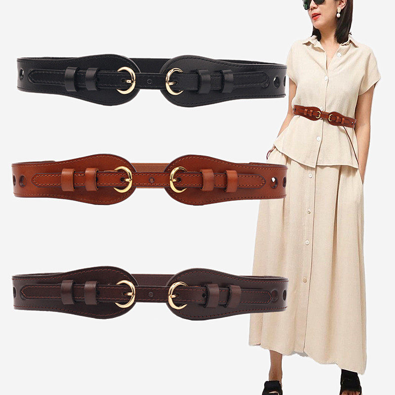 真皮腰带女外搭毛衣装饰大衣百搭西装配连衣裙子收束腰棕色窄腰封,服饰配件/皮带/帽子/围巾,腰带/皮带/腰链,淘宝优惠券,粉丝福利购,淘宝优惠卷