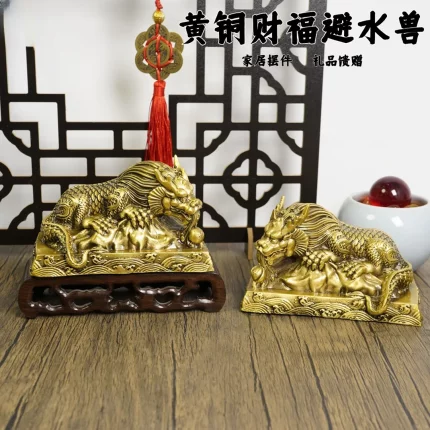多吉缘财福避水兽摆件工艺品装饰品开礼业客厅居家铜祥店瑞摆饰办