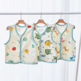 男宝宝针织套头男童外穿坎肩 小童装 婴儿马甲春秋儿童背心夏季 开衫